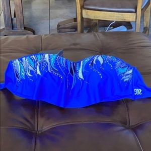 Miss Me | Rhinestone Swimsuit Top | Size L